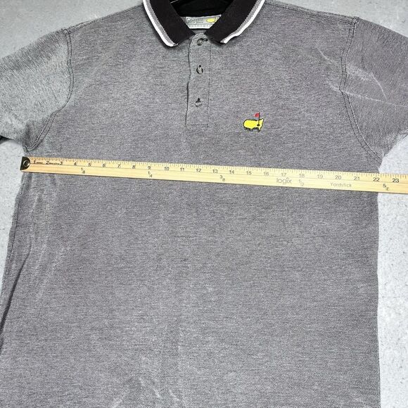 Slavenger Polo Shirt Mens Size Large Black Masters Augusta National Golf Shop - Picture 6 of 11